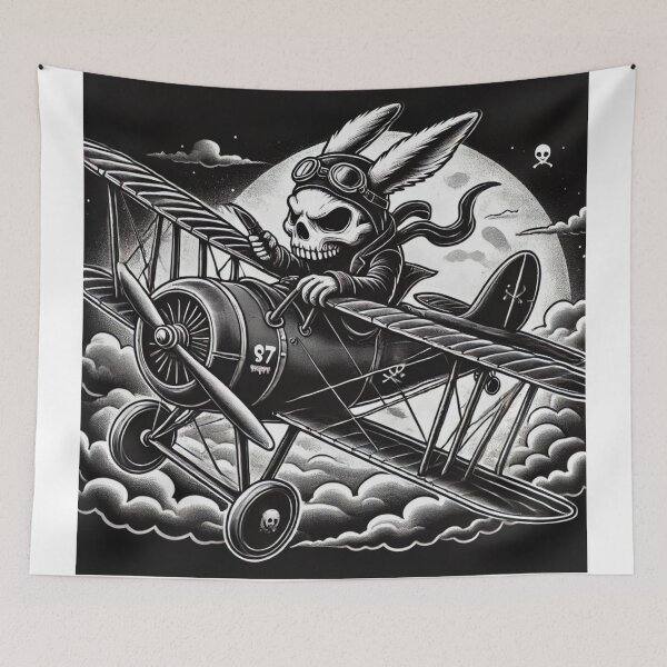 Item preview, rabbit and biplane designed and sold by Azazel77.