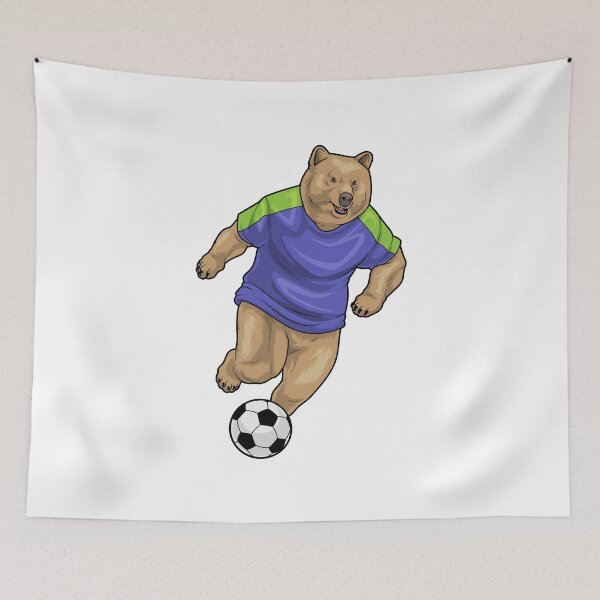 Item preview, Bear Soccer player Soccer designed and sold by Snabdesign84.