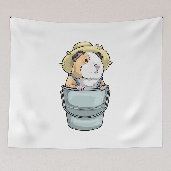 Item preview, Guinea pig Farmer Bucket designed and sold by Snabdesign84.