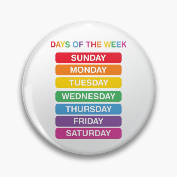 Item preview, Days of the Week nursery poster designed and sold by BuxomBabe21.