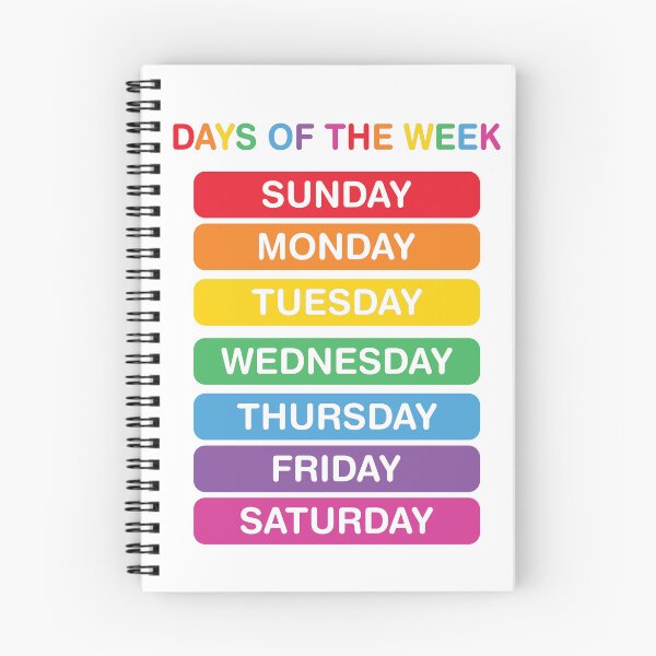 Item preview, Days of the Week nursery poster designed and sold by BuxomBabe21.