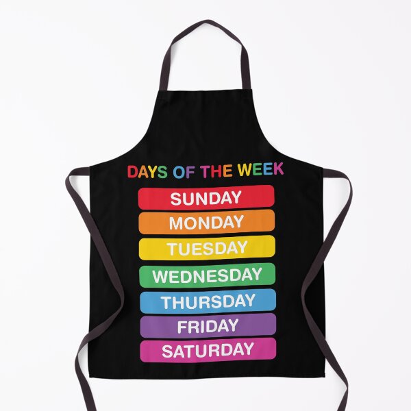 Item preview, Days of the Week nursery poster designed and sold by BuxomBabe21.