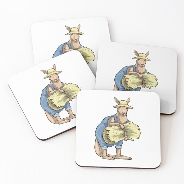 Item preview, Kangaroo Farmer Straw designed and sold by Snabdesign84.