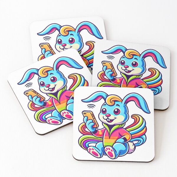 Item preview, Rabbits Rabbits with a phone designed and sold by Azazel77.