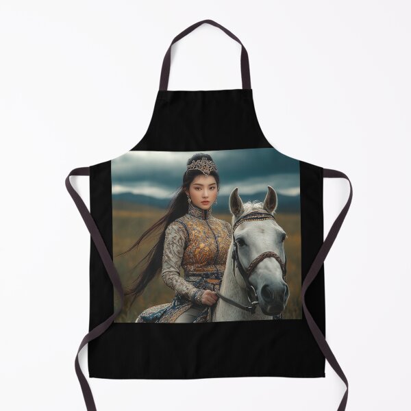 Item preview, Regal Mongolian Warrior on Horseback designed and sold by ArtVibeCo.