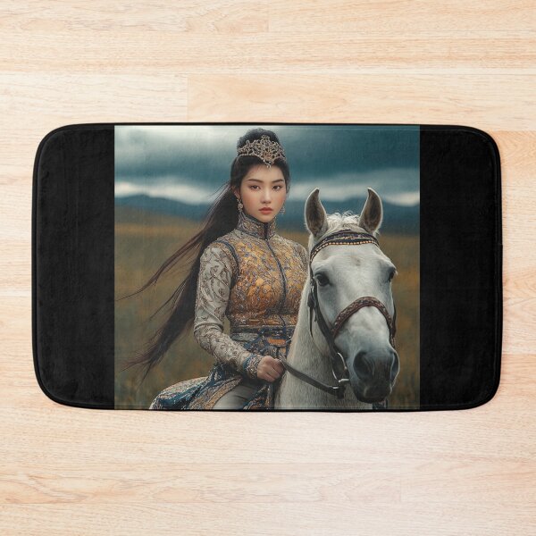Item preview, Regal Mongolian Warrior on Horseback designed and sold by ArtVibeCo.