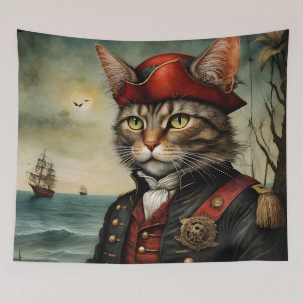 Item preview, Captain Cat Sailing the High Seas designed and sold by Abdu  Innovations.