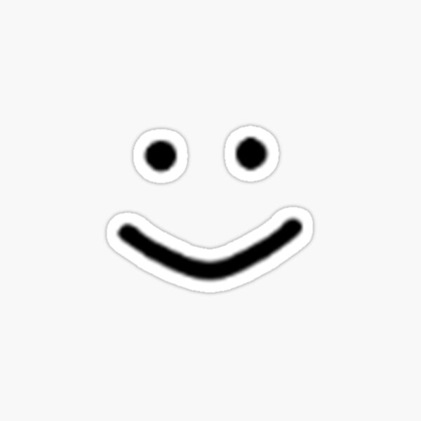 Roblox Face Sticker By Memestickersco Redbubble - funny faces on roblox for keyboard