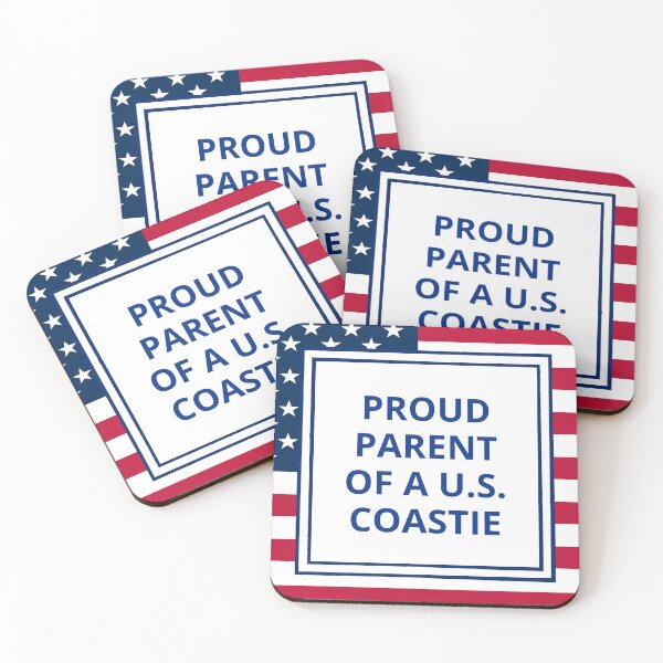 Item preview, Blue Star Mother Coast Guard Proud Parent  - American Flag Background Coast Guard Parent America 250 designed and sold by bluestarmerch.