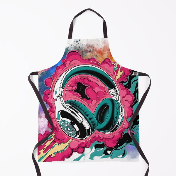 Item preview, Cosmic Soundwave Futuristic Headphone Art designed and sold by ChenEngEng.