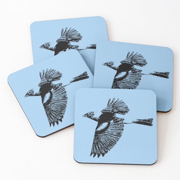 Item preview, Western Tanager Flying Black Design  designed and sold by designsasstultd.
