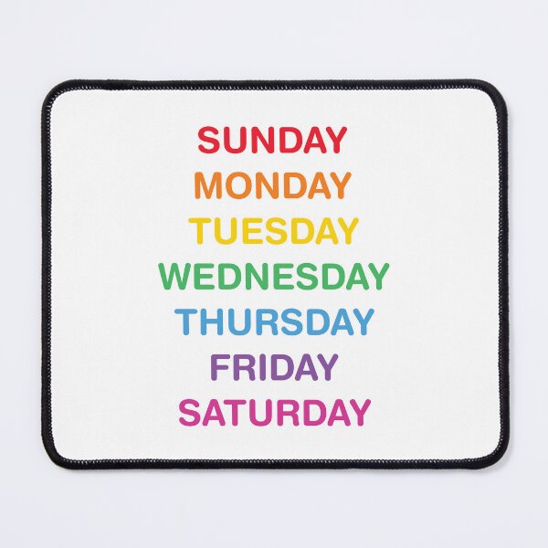 Item preview, Days of the Week nursery poster designed and sold by BuxomBabe21.