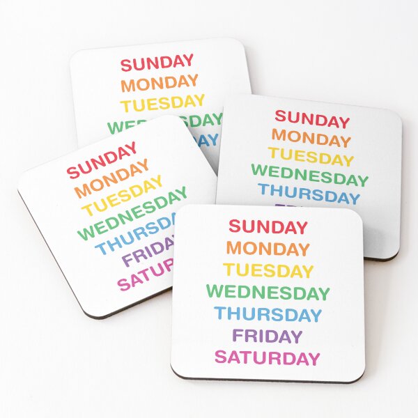 Item preview, Days of the Week nursery poster designed and sold by BuxomBabe21.