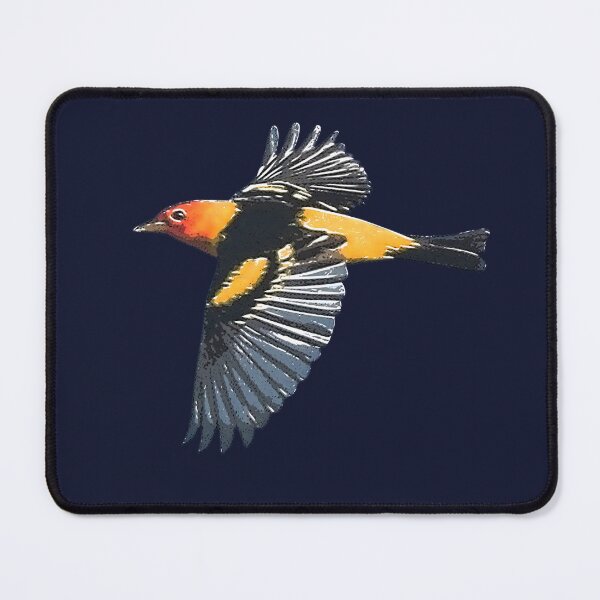 Item preview, Western Tanager Flying White Alternate Design designed and sold by designsasstultd.
