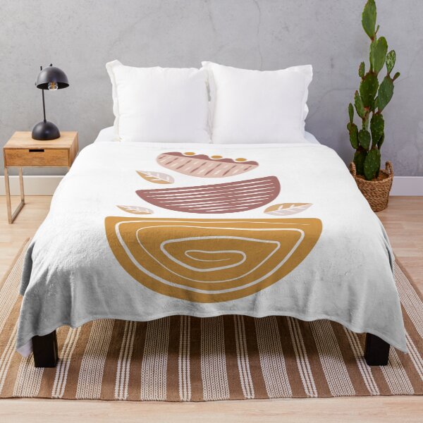 Item preview, Three semicircle abstract tower, boho poster designed and sold by OM-lova.