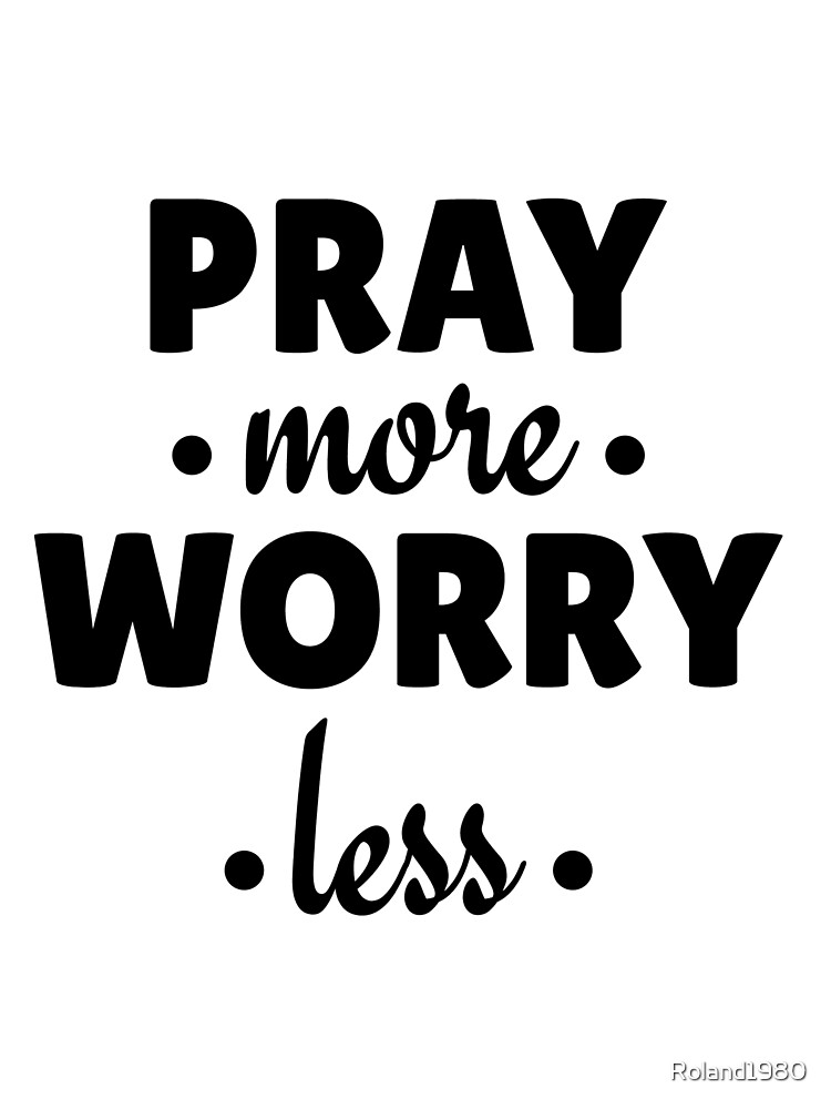 Thumbnail 3 of 3, Scarf, Pray More Worry Less designed and sold by Roland1980.