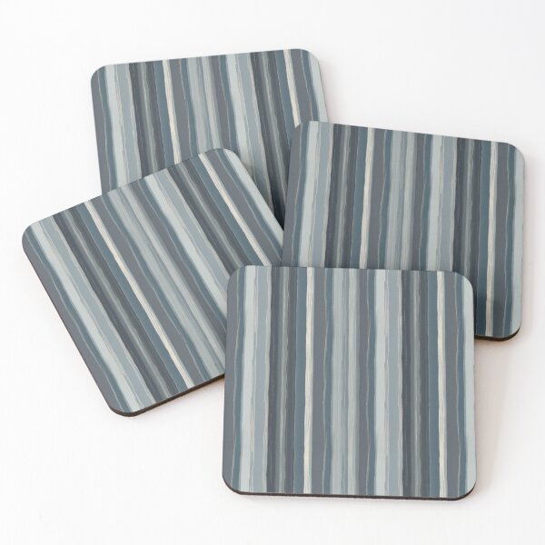 Item preview, Vertical Striped Pattern in Dark Blue, Light Blue, Dark Gray, and Light Gray designed and sold by Glam-OOTD.