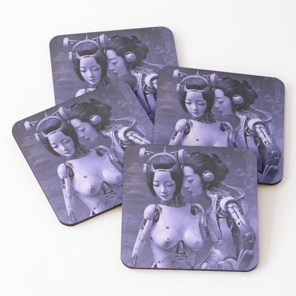 Item preview, Robot Shunga Erotic Art Imitation | #38 designed and sold by NickWhittleArt.