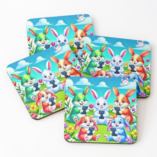Item preview, Little rabbits and phones designed and sold by Azazel77.