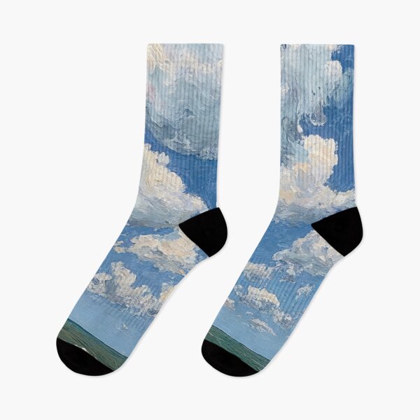 Item preview, Cloudy Sky Over Ocean With Playful Beach Cat designed and sold by regnumsaturni.