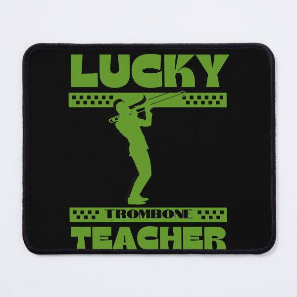 Item preview, Lucky Trombone Teacher, St Patrick Trombone Gift, I love play the trombone, Jazz , Blues Music, Trumpet Lover, Marching Band, designed and sold by KolorellaS.