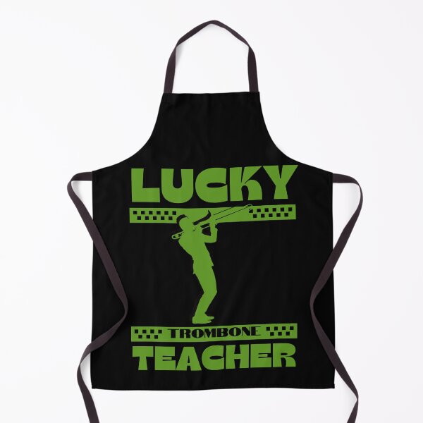 Item preview, Lucky Trombone Teacher, St Patrick Trombone Gift, I love play the trombone, Jazz , Blues Music, Trumpet Lover, Marching Band, designed and sold by KolorellaS.