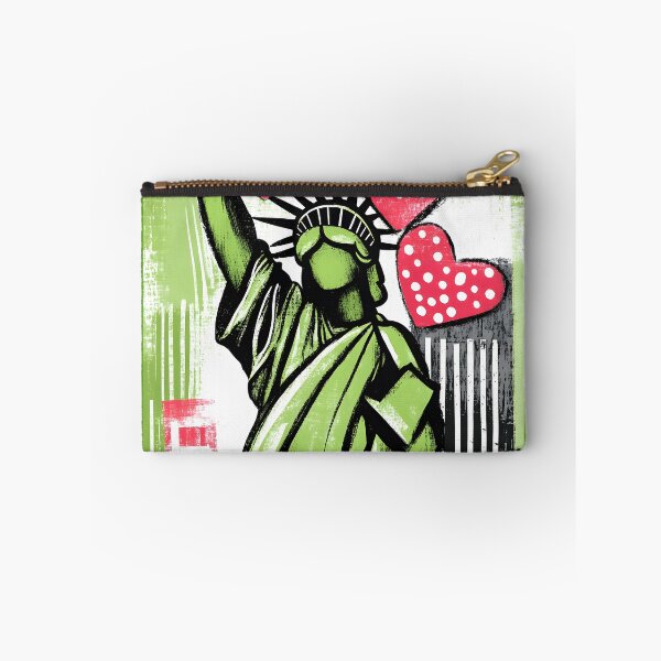Item preview, Liberty Paving the Way for Love - A Bold Reimagining of the Statue of Liberty Surrounded by Hearts Generative AI Art designed and sold by OlfactoART Studio.