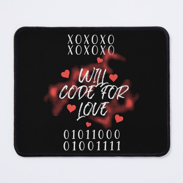 Item preview, Will Code for Love – Nerdy Programmer Romance designed and sold by Teacher2Nerds.