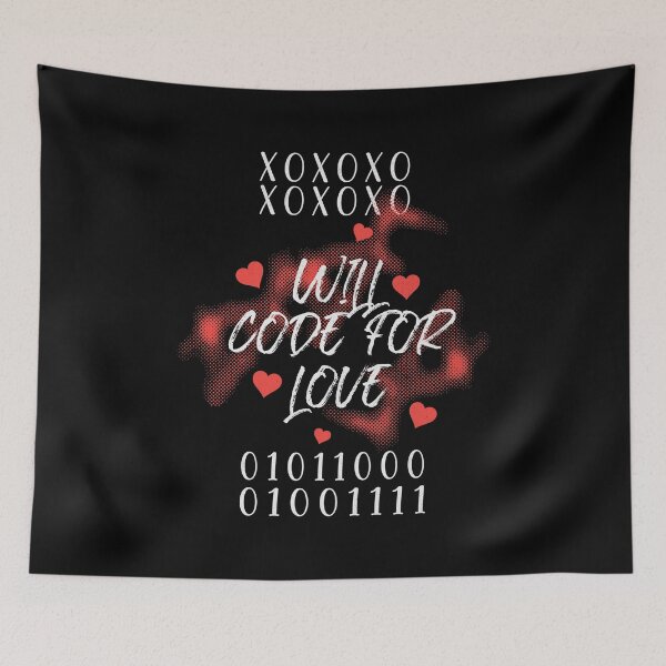 Item preview, Will Code for Love – Nerdy Programmer Romance designed and sold by Teacher2Nerds.