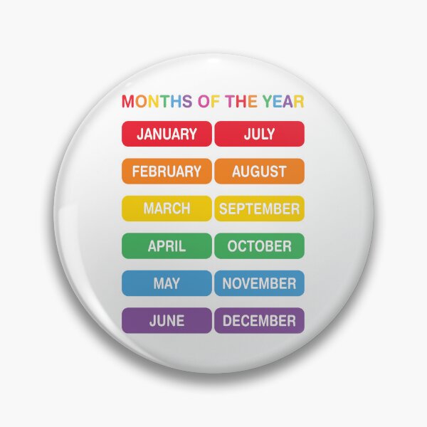 Item preview, Months of the Year nursery poster designed and sold by BuxomBabe21.