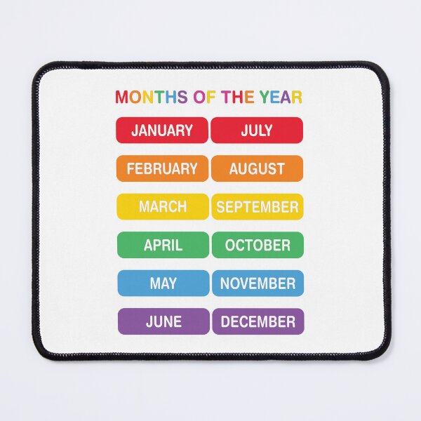 Item preview, Months of the Year nursery poster designed and sold by BuxomBabe21.