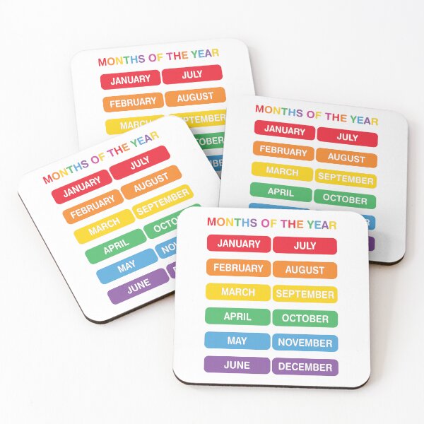Item preview, Months of the Year nursery poster designed and sold by BuxomBabe21.