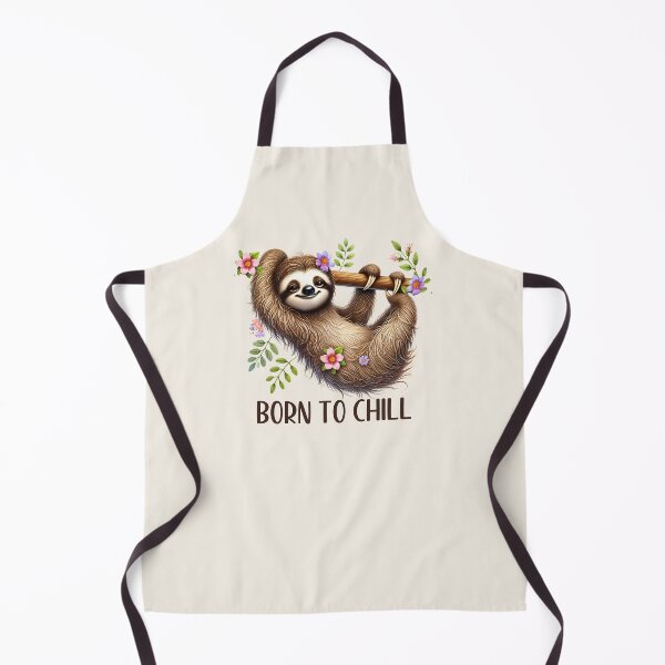 Item preview, Cute Born to Chill Sloth designed and sold by HappyLifeCreate.