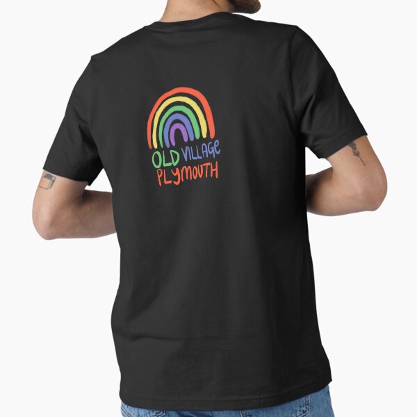 Old Village Rainbow (Design on the back!) Essential T-Shirt