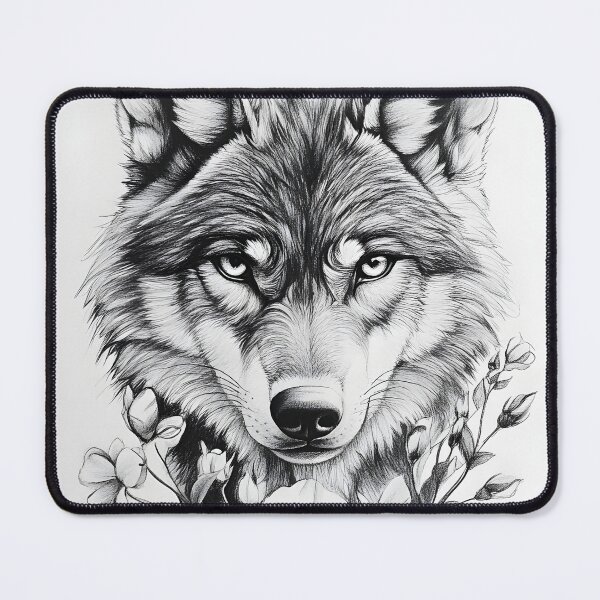 Item preview, Realistic Wolf pencil drawing designed and sold by Pencil-Art.