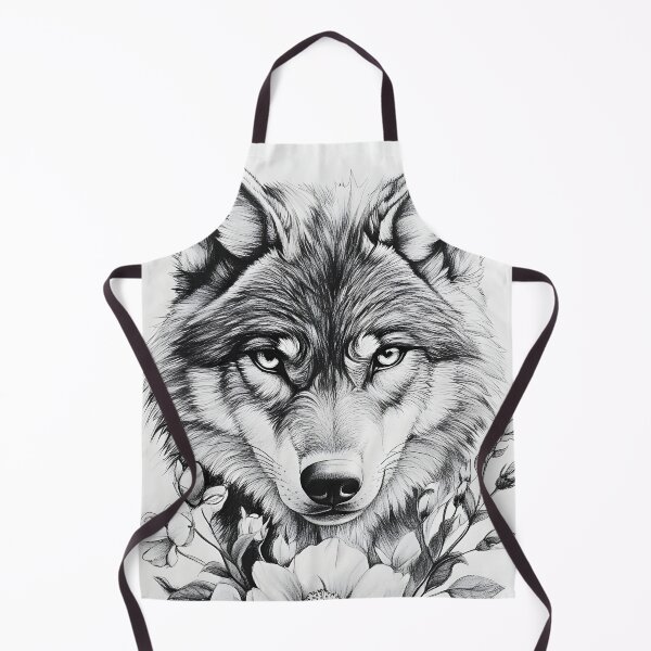 Item preview, Realistic Wolf pencil drawing designed and sold by Pencil-Art.