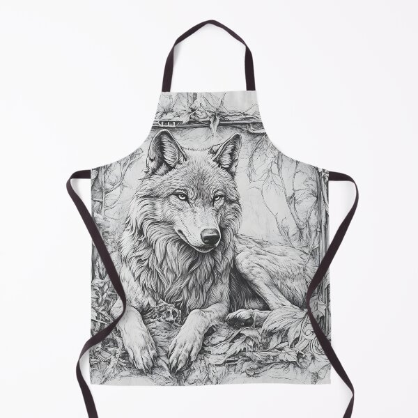 Item preview, Realistic Wolf pencil drawing designed and sold by Pencil-Art.
