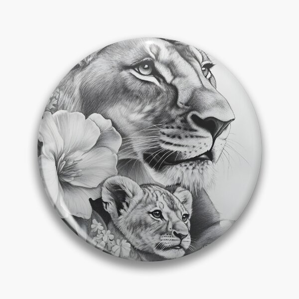 Item preview, Realistic lioness pencil drawing designed and sold by Pencil-Art.