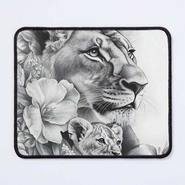 Item preview, Realistic lioness pencil drawing designed and sold by Pencil-Art.