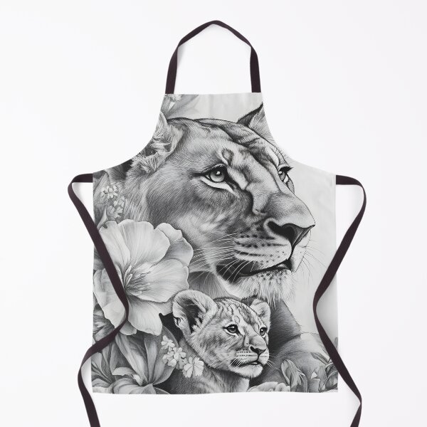 Item preview, Realistic lioness pencil drawing designed and sold by Pencil-Art.