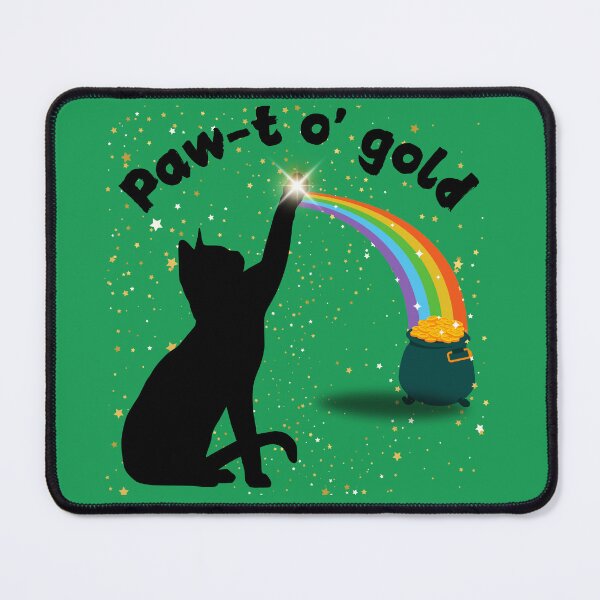 Item preview, St patricks day cat for kitty lovers - pot of gold for St Paddys Day designed and sold by DeeDeeDelights.