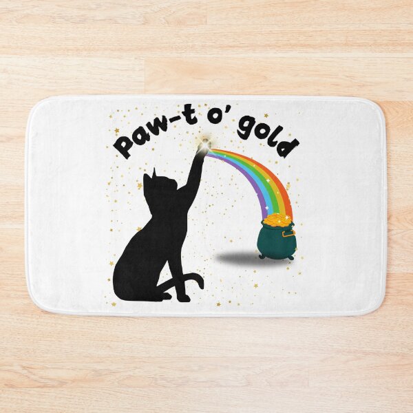 Item preview, St patricks day cat for kitty lovers - pot of gold for St Paddys Day designed and sold by DeeDeeDelights.