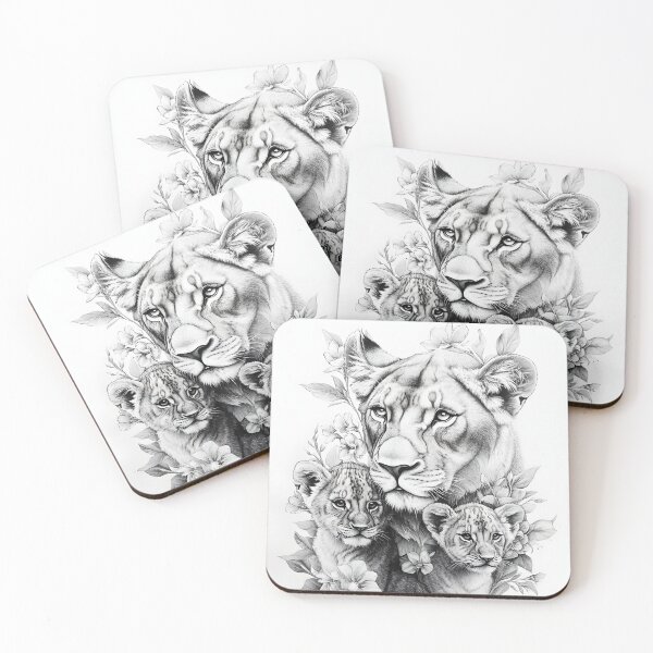 Item preview, Realistic lioness pencil drawing designed and sold by Pencil-Art.