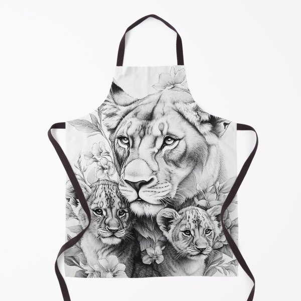 Item preview, Realistic lioness pencil drawing designed and sold by Pencil-Art.