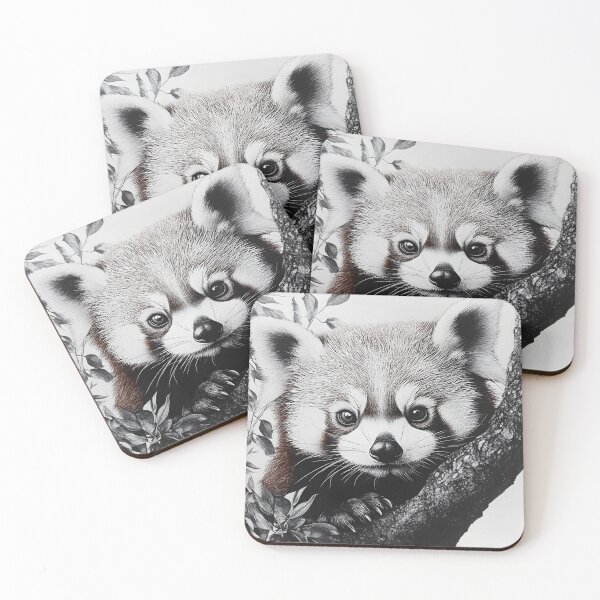 Item preview, Realistic Red Panda pencil drawing designed and sold by Pencil-Art.