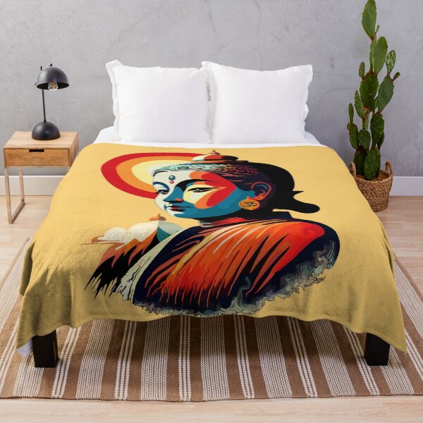 Item preview, Buddha Lord in the Sun Retro Pop Art Style designed and sold by BluedarkArt.