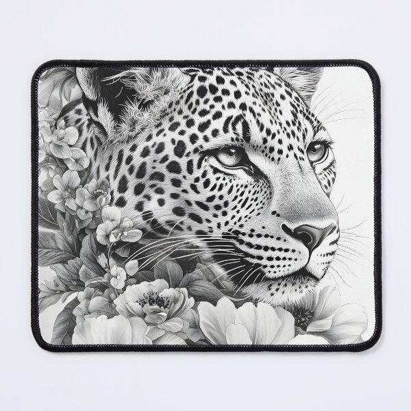 Item preview, Realistic leopard pencil drawing designed and sold by Pencil-Art.