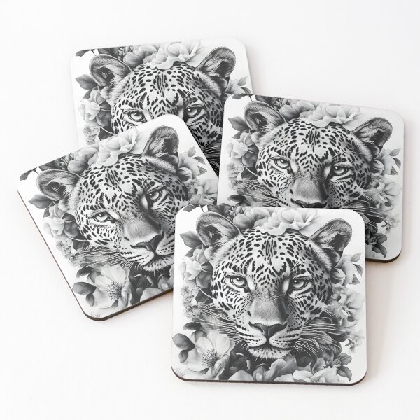 Item preview, Realistic leopard pencil drawing designed and sold by Pencil-Art.