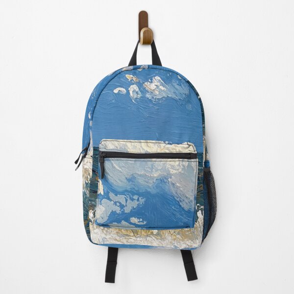 Item preview, Whimsical Cat Frolics By The Sea Under Playful Clouds designed and sold by regnumsaturni.
