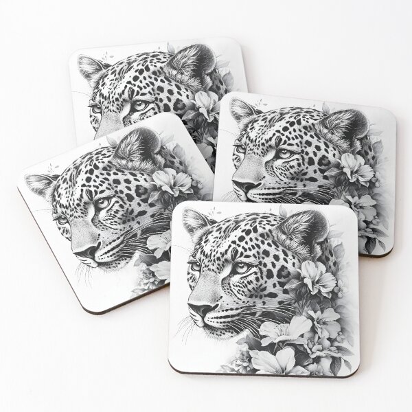 Item preview, Realistic leopard pencil drawing designed and sold by Pencil-Art.